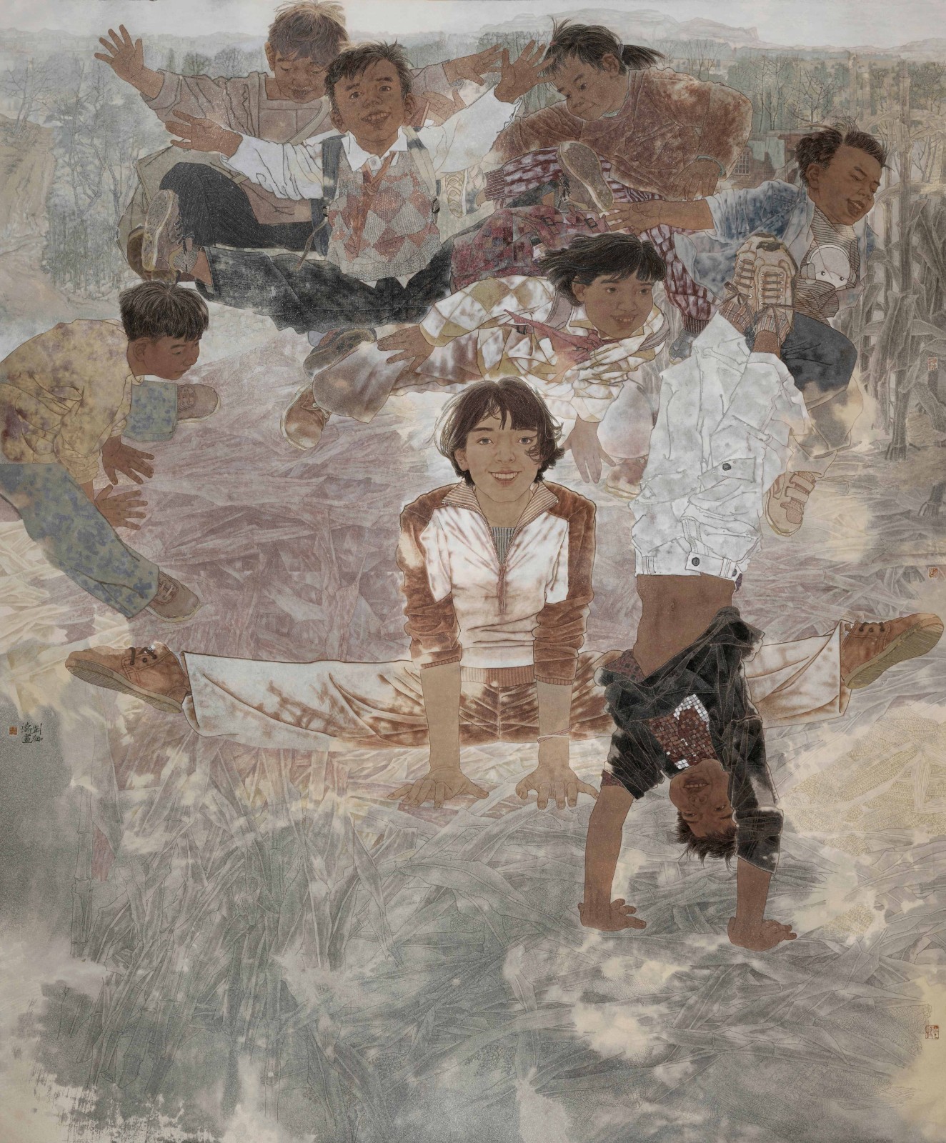 《希望的田野》233cm×193cm、中国画、2019年.jpg 《希望的田野》233cm×193cm、中国画、2019年.jpg